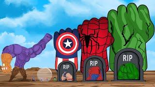 HULK & SPIDER MAN, CAPTAIN A vs THANOS: Returning from the Dead SECRET - FUNNY | SUPER HEROES MOVIES