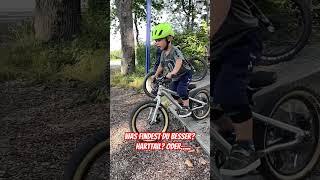 Was ist besser??? #actionkids #actiontraining #mtblove #mtb #mountainbikeaction #bikepark #mtbaction