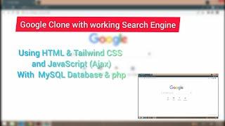 Google Clone with working Search Engine