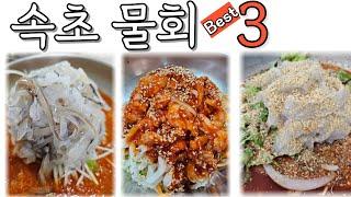 [#속초맛집] 속초 물회 BEST3 #속초물회