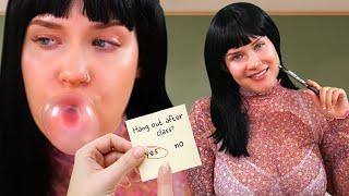 The Girl in the Back of the Class DISTRACTS you! (she's chewing gum) ASMR