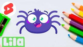 Let's draw a spider! ️ #shorts