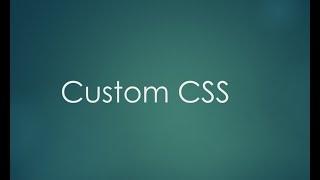 Adding custom CSS to element