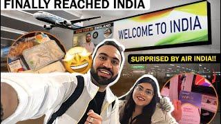 We Didn't Expect THIS from AIR INDIA!  UK to India Journey | Indian YouTuber Vlog | Indian Youtuber