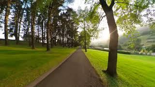 FPV Video walking over Park (Parque Purificación Tomás) Oviedo, Asturias 4k