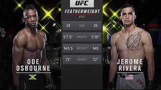 Ode Osbourne vs Jerome Rivera UFC Fight Night |  FullFight Highlights