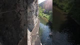 Adrenaline? Danger? A little bit :D #slovakia #slovakparadise #hornad #walk #hike #mountains #rope