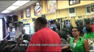 Grandmaster Caz Freestyle in Barber Shop Queens, NY