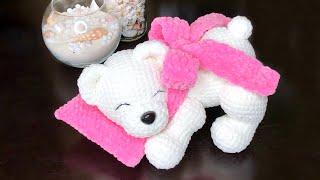 Sleeping BEAR crochet / Part 1 / Sleeping bear Pattern ETSY / Crochet bear TUTORIAL