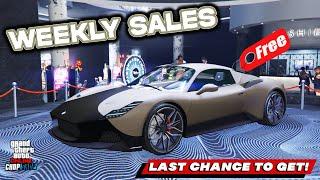 GTA 5 Online WEEKLY UPDATE | FREE Expensive CARS! CARS TO BUY! | Rare Cars | SALES