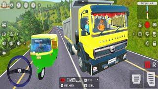 Bharatbenz Tipper Driving in Bus Simulator Indonesia - #108 Android Gameplay | Indian Truck Games