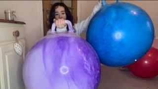 BLOWING UP AND REVIEWING MY NEW PURPLE MARBLE SPACE HOPPER