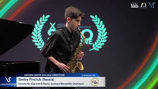 Dmitry Pinchuk plays Sonata for Clarinet & Piano, Leonard Bernstein (2nd mov)