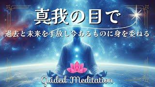 【誘導瞑想】真我の目で｜過去と未来を手放し今あるものに身を委ねる｜あなたは沈黙の観察者