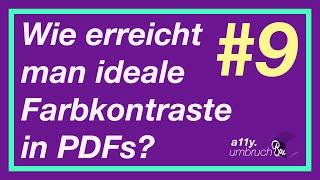 Wie erreicht man ideale Farbkontraste in PDFs? #9