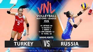 Turkey vs Russia | Highlights | Women's VNL 2019