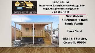 3 Bedroom 1 bath House for sale in Cicero Il 60804 with Granite Countertops
