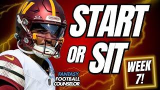  WEEK 7 MUST Start/Sit Analysis!  2024 Fantasy Football Advice