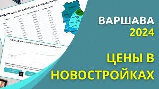 Цены на квартиры в новостройках в Варшаве в 2024 году по районам