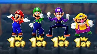 Mario Party 10 Gentleman's Battle - Mario Vs Luigi Vs Wario Vs Waluigi (Master Difficulty)