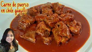 COSTILLA de PUERCO en CHILE GUAJILLO EXQUISITA, ideal para FIESTAS o EVENTOS