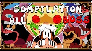 Pizza Tower - All Bosses & Ending &  Boss Fight Animation Compilation
