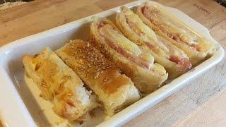 Ham and Cheese Puff Pastry Rolls|| Quick and Easy recipe