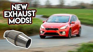 MORE EXHAUST MODS FOR MY NEW CAR!! - PERFORMANCE MODS