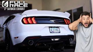 Mustang EcoBoost 3" Cat-Back Exhaust Sound! Full Race