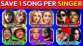 SAVE ONE SONG PER SINGERS AND BANDS  Music Quiz