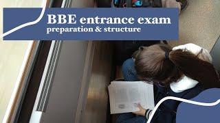 WU BBE. BBE Entrance exam preparation