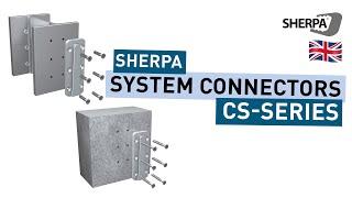 SHERPA System Connector CS - For direct connections between wooden structures and steel or concrete