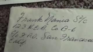 Frank Nania WW2 letter to his mom