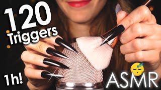 [ASMR] 120 Best Triggers For Sleep & Deep Relaxation  1Hr (No Talking)