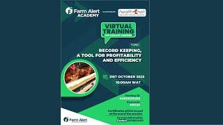 VIRTUAL TRAINING | RECORD KEEPING A TOOL FOR PROFITABILITY AND EFFICIENCY