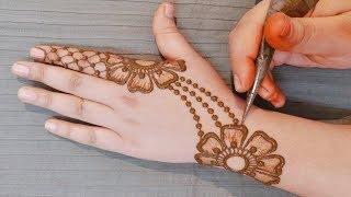 Stylish New Mehndi Design for Hands | Easy Floral Mehndi Designs | Simple Mehndi Design for Backhand