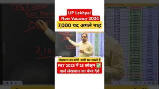 UP Lekhpal New Vacancy 2024 | Lekhpal Form 2024 Kab Aayega| By Ankit Bhati Sir | PET Cut Off 2024