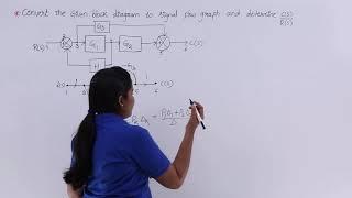 Problem 1 on Convert Block Diagram to Signal Flow Graph