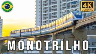 Sao Paulo, Brazil - New Track Switch in Operation on Monorail Line 15 - Silver