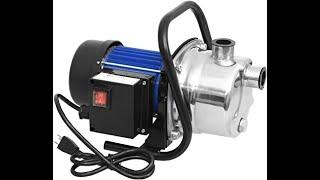 Review Homdox 1.6HP Stainless Shallow Well Pump Booster Pump Lawn Sprinkling Pump