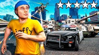 Surviving a 5 STAR WANTED LEVEL for 24 HOURS In GTA 5!