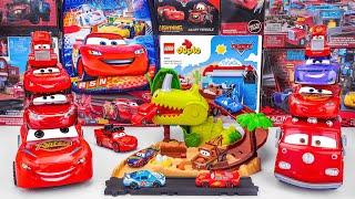 Disney Pixar Cars Review ASMR | Disney and Pixar Cars on the Road Dino Playground Playset