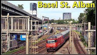 Viele Zugsichtungen bei Basel im St. Alban Quartier