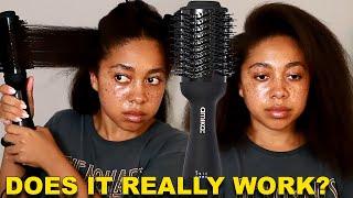 OBSESSED! I TRIED A BLOW DRYER BRUSH FOR THE FIRST TIME AND I'S SHOOK!