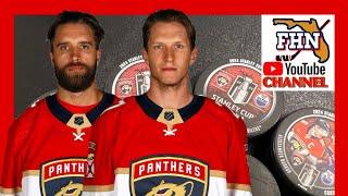 Ekblad, Luostarinen; Florida Panthers: Stanley Cup Final v. Edmonton Oilers Practice 6/5/24