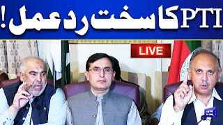 LIVE! PTI Response | Bannu Incident | Imran Khan Message- Gohar Khan and Omar Ayub Press Conference