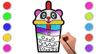 How to Draw Bubble Tea for Kids️ | Step-by-Step Drawing Tutorial | Chiki Doodle