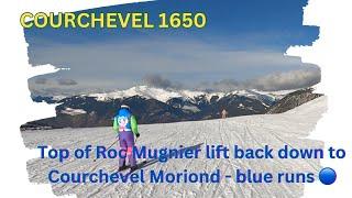 Roc Mugnier down to Courchevel Moriond 1650 