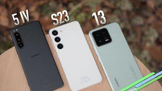 Bestes KOMPAKTES Android?! Samsung Galaxy S23 vs Xiaomi 13 vs Sony Xperia 5 IV