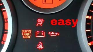 How to Reset the Air Bag Warning Light on a Nissan. NO TOOLS required EASY